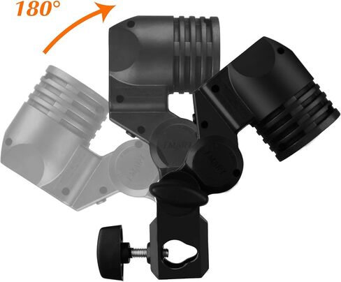 EMART Light Bulb Stand and 33inch Photography Umbrella, E26 / E27 AC Socket Lamp Holder with Professional Photo Video Studio Lighting Flash Translucent White Soft Umbrella - 2 Pack in Saudi Arabia
