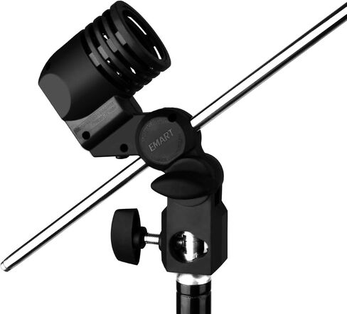 EMART Light Bulb Stand and 33inch Photography Umbrella, E26 / E27 AC Socket Lamp Holder with Professional Photo Video Studio Lighting Flash Translucent White Soft Umbrella - 2 Pack in Saudi Arabia