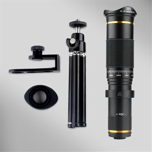 WSZTT Telecope Lens 4K Universal Telephoto Phone Camera Lens for Smartphone Mobile Lens Kit Include Tripod (Size : D) in Saudi Arabia