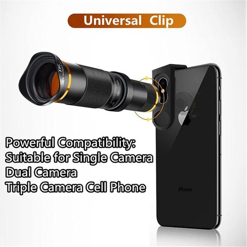 WSZTT Telecope Lens 4K Universal Telephoto Phone Camera Lens for Smartphone Mobile Lens Kit Include Tripod (Size : D) in Saudi Arabia