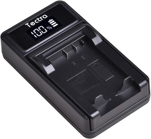 Tectra 2 Pack DMW-BMB9 DMW-BMB9E DMW-BMB9PP Battery and LED USB Charger for Panasonic Lumix DC-FZ80, DMC-FZ40K, DMC-FZ45K, DMC-FZ47K, DMC-FZ48K, DMC-FZ60, DMC-FZ70, DMC-FZ100, DMC-FZ150 Digital Camera in Kuwait
