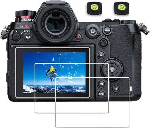 Glass Screen Protector Compatible for Panasonic LUMIX S1 S1R (not for S1H) Camera,debous Tempered Glass Clera Hard Protective Film Shield Cover (3pcs)+ 2pcs Hot Show Level Cover in Saudi Arabia