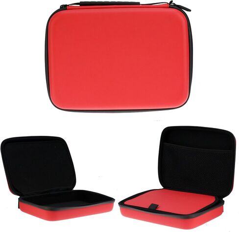 Navitech Red Hard Rugged Protective Portable Handheld Binocular Case Compatible with The Nikon Monarch 10x30 in Saudi Arabia