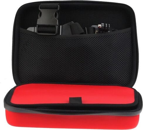 Navitech Red Hard Rugged Protective Portable Handheld Binocular Case Compatible with The Nikon Monarch 10x30 in Saudi Arabia