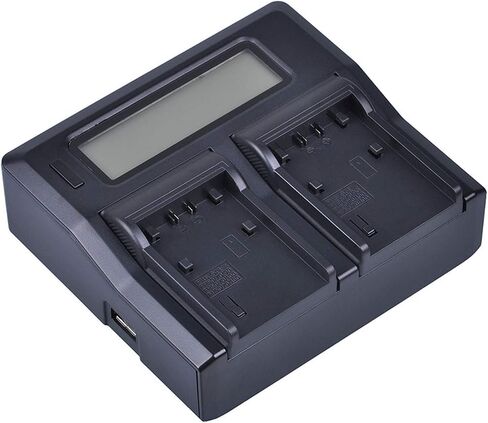 LCD Dual Quick Battery Charger for Sony HDR-HC5, HDR-HC7, HDR-HC9 MiniDV Handycam Camcorder in Saudi Arabia