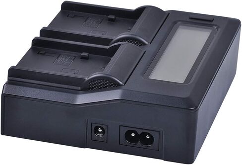 LCD Dual Quick Battery Charger for Sony HDR-HC5, HDR-HC7, HDR-HC9 MiniDV Handycam Camcorder in Saudi Arabia