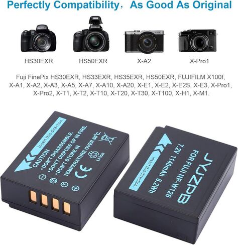 JYJZPB 2 حزمة NP-W126S NP-W126 بطاريات شاحن مجموعة ل فوجي X-T3 X-T2 X-T1 X-A5 X-A10 X-A7 X-A5 X-A3 X-A2 X-A1 X-E2 X-E1 X100F X-H1 X-M1 X-Pro2 X-Pro1 فوجي فيلم X-T20 X-T10 X-T30 X-T100 X-T200 in Kuwait
