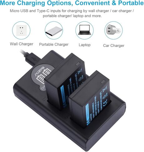 JYJZPB 2 حزمة NP-W126S NP-W126 بطاريات شاحن مجموعة ل فوجي X-T3 X-T2 X-T1 X-A5 X-A10 X-A7 X-A5 X-A3 X-A2 X-A1 X-E2 X-E1 X100F X-H1 X-M1 X-Pro2 X-Pro1 فوجي فيلم X-T20 X-T10 X-T30 X-T100 X-T200 in Kuwait