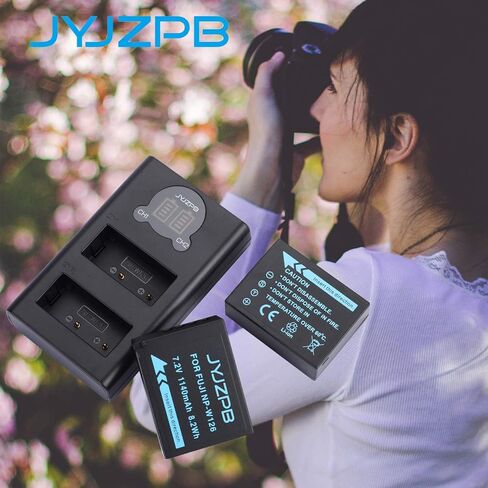 JYJZPB 2 حزمة NP-W126S NP-W126 بطاريات شاحن مجموعة ل فوجي X-T3 X-T2 X-T1 X-A5 X-A10 X-A7 X-A5 X-A3 X-A2 X-A1 X-E2 X-E1 X100F X-H1 X-M1 X-Pro2 X-Pro1 فوجي فيلم X-T20 X-T10 X-T30 X-T100 X-T200 in Kuwait