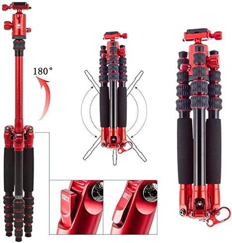 SIRUI Camera Tripod AM-1204K Lightweight Carbon Fiber Tripod with K-10X Ball Head with Case - Convertible to Monopod in Kuwait