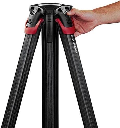 Sachtler aktiv12T 100mm Fluid Head with flowtech 100 Carbon Fiber Tripod and Mid-Level Spreader in Kuwait