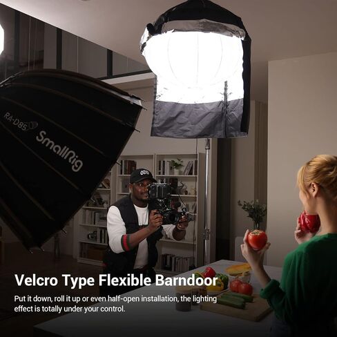 SmallRig Lantern Softbox Quick Release-One Step, Light Modifier with Fabric Barn Doors, Softbox Diffuser for SmallRig Video Light 120B, 120D, 220B, 220D and Other Bowens Mount Light in Saudi Arabia