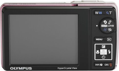 Olympus Stylus 7010 12MP Digital Camera with 7x Dual Image Stabilized Zoom and 2.7 inch LCD (Pink) in Kuwait