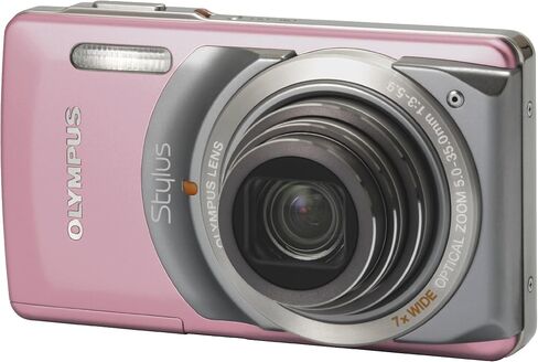 Olympus Stylus 7010 12MP Digital Camera with 7x Dual Image Stabilized Zoom and 2.7 inch LCD (Pink) in Kuwait