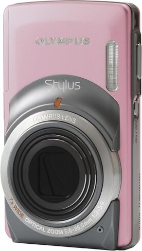 Olympus Stylus 7010 12MP Digital Camera with 7x Dual Image Stabilized Zoom and 2.7 inch LCD (Pink) in Kuwait
