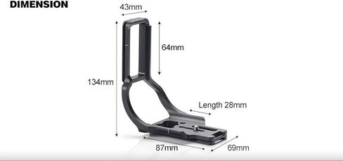 صن WAYFOTO PNL-D850G لوحة L مخصصة لكاميرا نيكون D850 مع مقبض بطارية مع محور حركة / RRS متوافقة مع Sunway in Kuwait