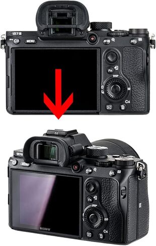 EP-18 Eyecup Eyepiece Viewfinder Compatible for Sony A7RIV A7RIII A7RII A7II A7III A7SIII A9 A99II Camera, Replacement FDA-EP18 (1 Pack) in Saudi Arabia