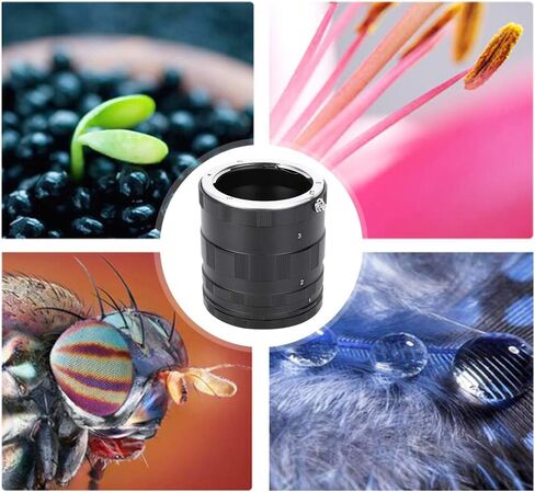 Manual Focusing Macro Extension Tube, Close-Up Lens Adapter Ring for Sony E Mount NEX Camera Lens A7 A7R A7S NEX-7 6 5T 5C 5R 5N F3 C3 3 A6000 A5100 A5000 in Saudi Arabia