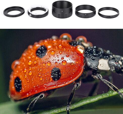 Manual Focusing Macro Extension Tube, Close-Up Lens Adapter Ring for Sony E Mount NEX Camera Lens A7 A7R A7S NEX-7 6 5T 5C 5R 5N F3 C3 3 A6000 A5100 A5000 in Saudi Arabia