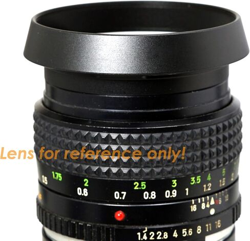 Fotasy Metal Curved Lens Hood - 52mm Vented Hood for Fuji, Leica, Olympus, Panasonic, Sony Lenses in Saudi Arabia