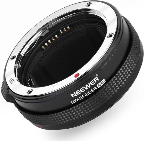 NEEWER EF to EOS R Mount Adapter Auto Focus RF Lens Mount Adapter with Control Ring Compatible with Canon EF/EF-S Lens & EOS R Ra RP R6 R5 R3 R7 R10 R8 R50 Camera, Max Load 4.4lb/2kg, NW-EF-EOSR ARC in Saudi Arabia