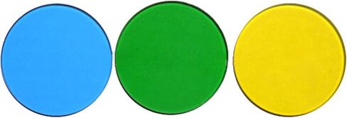 AmScope FT-BGY32 32mm Blue Green and Yellow Filters for Microscopes in Kuwait