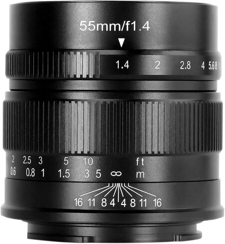 7artisans 55mm F1.4 APS-C Manual Focus Prime Mirrorless Camera Lens (X-Mount) in Kuwait