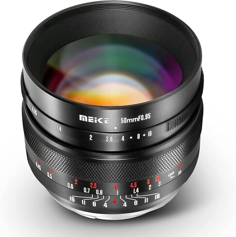 Meike 50mm F0.95 Large Aperture Wide Angle Lens Manual Focus Lens Compatible with Fujifilm X Mount Mirrorless Camera X-T3 X-H1 X-Pro2 X-E3 X-T1 X-T2 X-T4 X-T10 X-T20 X-T200 X-A2 X-E2 X-E1 X30 X70 in Kuwait