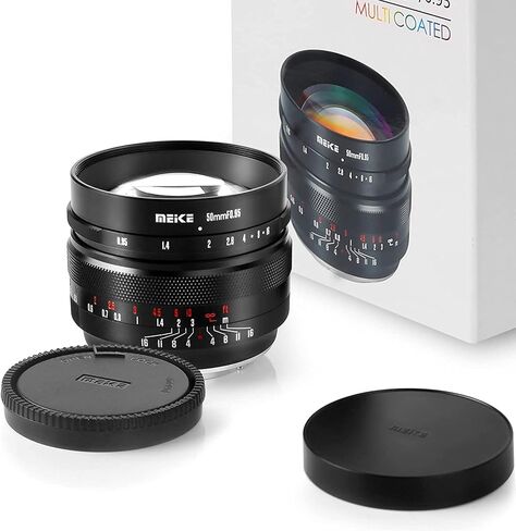 Meike 50mm F0.95 Large Aperture Wide Angle Lens Manual Focus Lens Compatible with Fujifilm X Mount Mirrorless Camera X-T3 X-H1 X-Pro2 X-E3 X-T1 X-T2 X-T4 X-T10 X-T20 X-T200 X-A2 X-E2 X-E1 X30 X70 in Kuwait