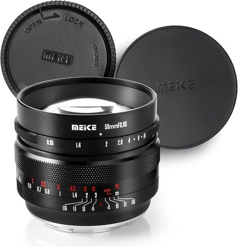 Meike 50mm F0.95 Large Aperture Wide Angle Lens Manual Focus Lens Compatible with Fujifilm X Mount Mirrorless Camera X-T3 X-H1 X-Pro2 X-E3 X-T1 X-T2 X-T4 X-T10 X-T20 X-T200 X-A2 X-E2 X-E1 X30 X70 in Kuwait
