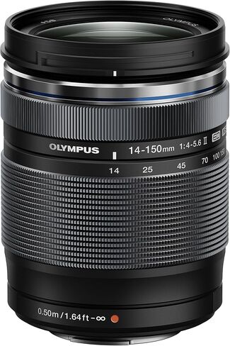 Olympus M.Zuiko Digital ED 14-150mm F4.0-5.6 II عدسة للكاميرات الأربعة ثلاثة (أسود) in Saudi Arabia