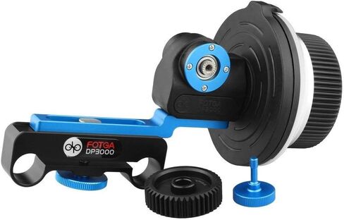 Foto4easy DP3000 M1 DSLR Follow Focus for 15mm Rod Rig,Supporting All DSLR Canon Nikon Sony Pentax,5D II III 6D A7 70D 80D D7500 in Saudi Arabia