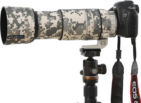 غطاء عدسة مقاوم للماء من ROLANPRO غطاء مطر مموه لكاميرا Canon EF 100-400mm f4.5-5.6 L is II USM حافظة حماية للعدسة - #UCP مقاوم للماء in Kuwait