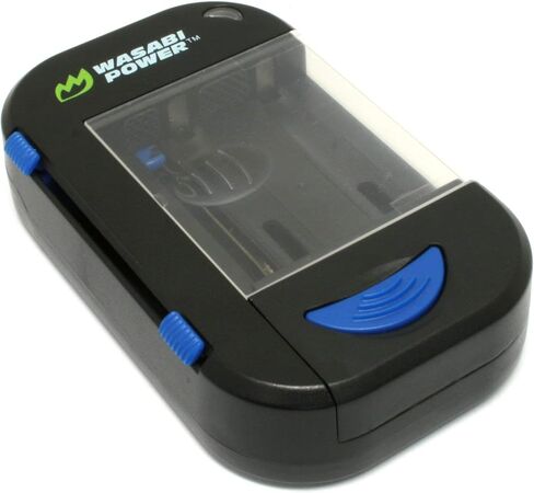 Wasabi Power Universal Camera Battery Charger Compatible with AA, AAA, Canon, Contour, Fujifilm, GoPro, JVC, Leica, Nikon, Olympus, Panasonic, Pentax, Ricoh, Samsung, Sony and More in Kuwait
