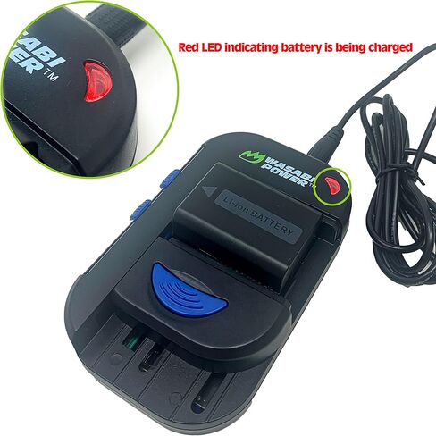 Wasabi Power Universal Camera Battery Charger Compatible with AA, AAA, Canon, Contour, Fujifilm, GoPro, JVC, Leica, Nikon, Olympus, Panasonic, Pentax, Ricoh, Samsung, Sony and More in Kuwait