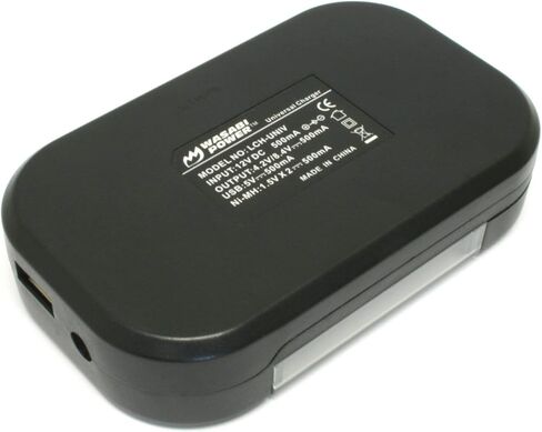 Wasabi Power Universal Camera Battery Charger Compatible with AA, AAA, Canon, Contour, Fujifilm, GoPro, JVC, Leica, Nikon, Olympus, Panasonic, Pentax, Ricoh, Samsung, Sony and More in Kuwait