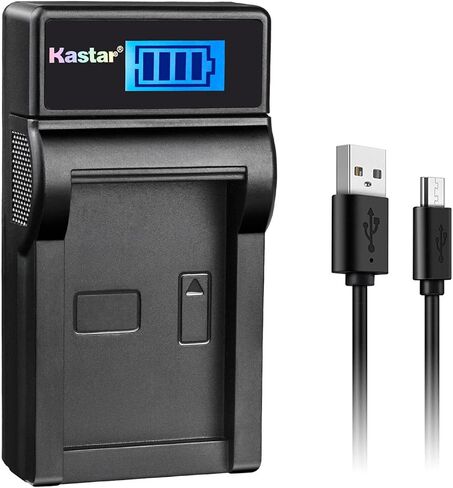 Kastar LCD USB Charger Replacement for Panasonic VW-VBG070 VW-VBG130 VWVBG260 VBG6 and SDR-H40 SDR-H80 Series HDC-HS700 TM700 HS300 TM300 HS250 SD20 HS20 HDC-SDT750 Camcorders etc. in Saudi Arabia