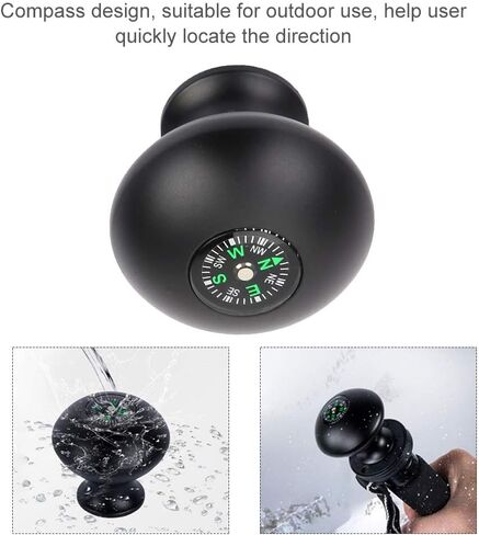 Tripod Monopod Ball Head Handle Grip Knob Outdoor Universal Trekking Pole Stick Monopod Tripod Head Grip Knob with Compass in Kuwait