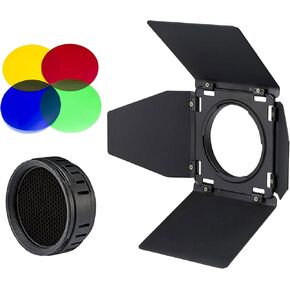 Godox BD-10 Barndoor Accessories Kit with Honeycomb Grid & 4 Color Filters | for Godox AD300Pro AD300 Pro II Outdoor Flash in Saudi Arabia
