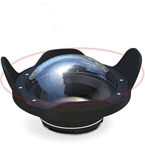 Seafrogs WA005-B Optical Acrylic 40M/132FT 6" inch Wide Angle Dome Port for Canon EOS 750D/760D 18-55mm Canon EOS 80D 18-135mm Waterproof Camera Case (D90mm L40mm) in Kuwait