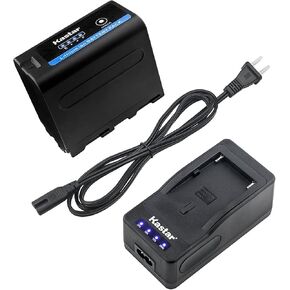 Kastar LED Super Fast Charger + Battery Replacement for Sony NP-F970 Pro NP-F990 NP-F975 NP-F960 NP-F950 NP-F930 NP-F770 NP-F750 NP-F730 NP-F570 NP-F550 NP-F530 NP-F330 Battery and LED Video Light in Saudi Arabia
