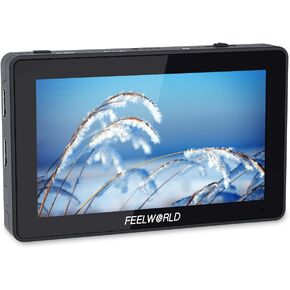 شاشة F6 Plus مقاس 5.5 بوصة من FEELWORLD مع شاشة عرض DSLR بدقة 3D Lut HDR صغيرة عالية الوضوح بالكامل 1920x1080 IPS تدعم 4K HDMI مدخل شاشة لمس للمصور ومراقبة الفيديو الخارجية in Kuwait