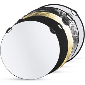 5-in-1 Collapsible Circular Reflector with Handles (52") in Kuwait