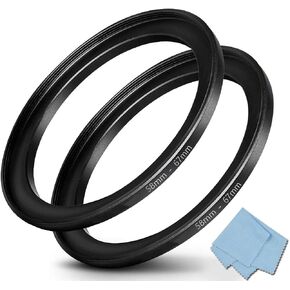 58mm-67mm Step Up Ring 58mm Lens to 67mm Filter (2 Pack), WH1916 Camera Lens Filter Adapter Ring Lens Converter Accessories in Saudi Arabia