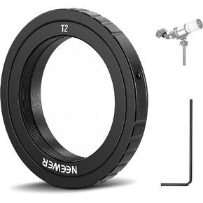 حلقة T من NEEWER مع خيوط M42 متوافقة مع كاميرات وتليسكوبات Nikon F Mount، حلقة محول العدسات لـ D850 D750 D500 D780 D7500 D5600 D3500 D5 إلخ، LA-01 in Saudi Arabia
