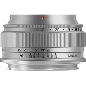 TTArtisan 50mm f2 Full Frame Manual Focus Camera Lens for M43 mount like Olympus/Panasonic EPM1 EPM2 EPL1 EPL2 EPL3 EPL5 EPL6 EPL7 EPL8 EPL9 E-P1 E-P2 E-P3 G1 G2 G3 G5 G6 G7 G85 GF1 GF2 GF3 GF5 GF6