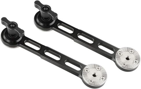 CAMVATE Handgrip Extender with Rosette Standard Accessory for Sony FS7 Camera A7s A7RII A7s2 A7sII(Black Thumbscrew, 2 Pieses) - 1686 in Kuwait
