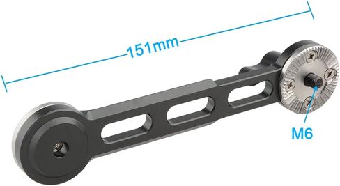 CAMVATE Handgrip Extender with Rosette Standard Accessory for Sony FS7 Camera A7s A7RII A7s2 A7sII(Black Thumbscrew, 2 Pieses) - 1686 in Kuwait