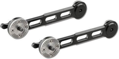 CAMVATE Handgrip Extender with Rosette Standard Accessory for Sony FS7 Camera A7s A7RII A7s2 A7sII(Black Thumbscrew, 2 Pieses) - 1686 in Kuwait