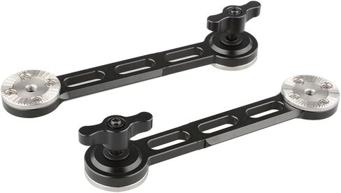 CAMVATE Handgrip Extender with Rosette Standard Accessory for Sony FS7 Camera A7s A7RII A7s2 A7sII(Black Thumbscrew, 2 Pieses) - 1686 in Kuwait